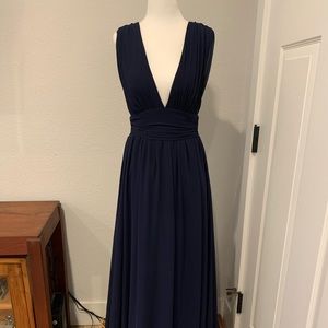 Lulu’s Heavenly Hues Navy Blue Maxi Dress